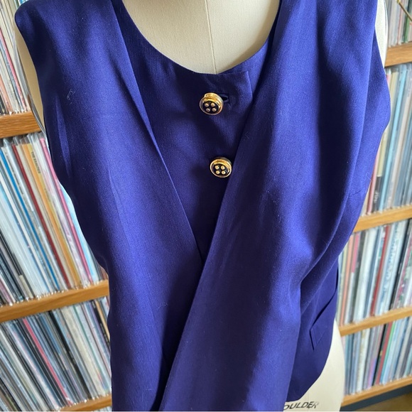 EUC MARC by MARC JACOBS Gold Button Bow Vest - size 4 - Picture 9 of 9